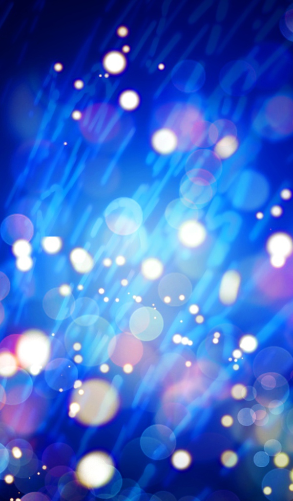 Огни на синем фоне