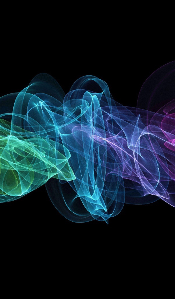 Спектр на черном фоне