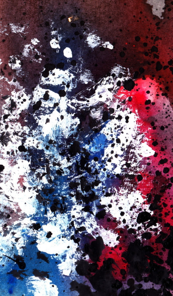 Брызги черной краски