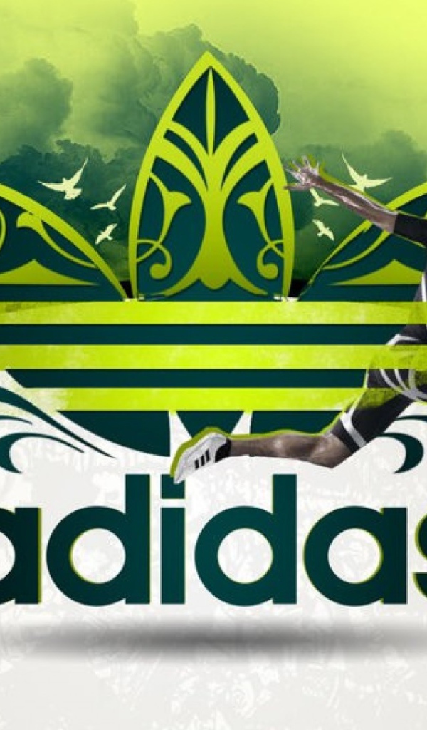 Адидас в зеленых тонах