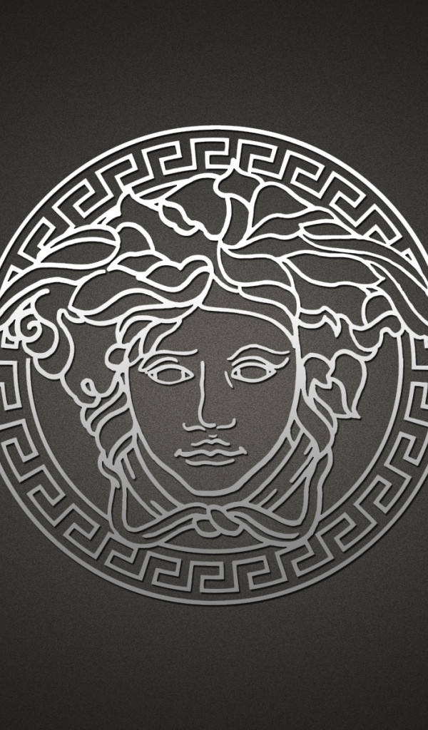 Серый логотип Versace