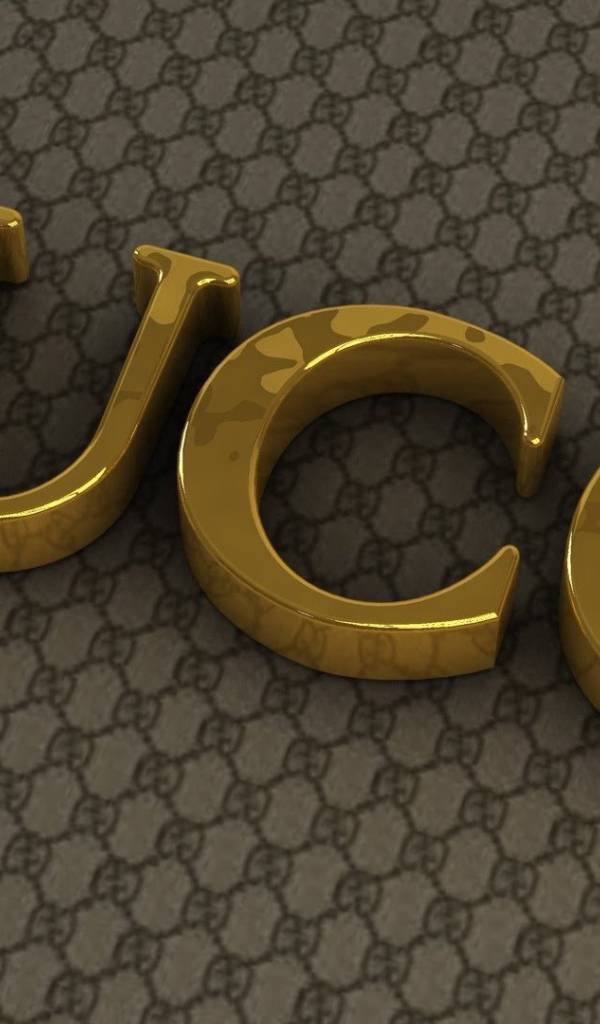 Золотые буквы Gucci