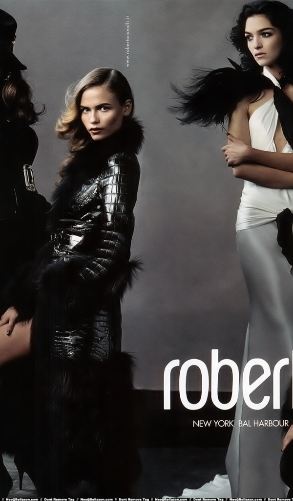 Модели в одежде Roberto Cavalli