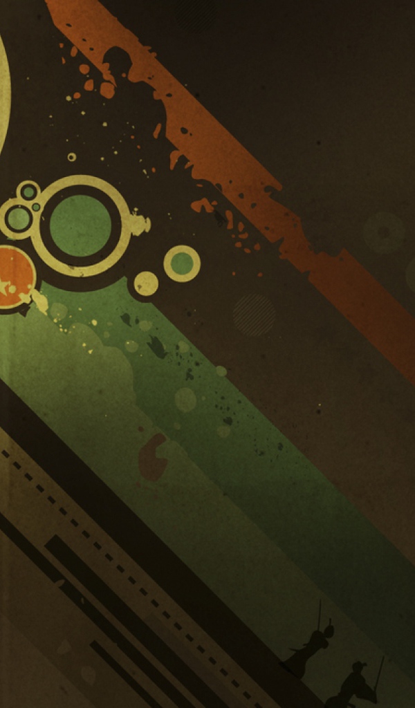 Разноцветные полосы HP