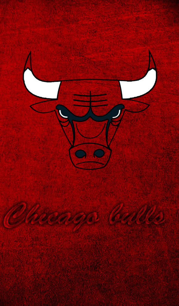 Бык на красном фоне