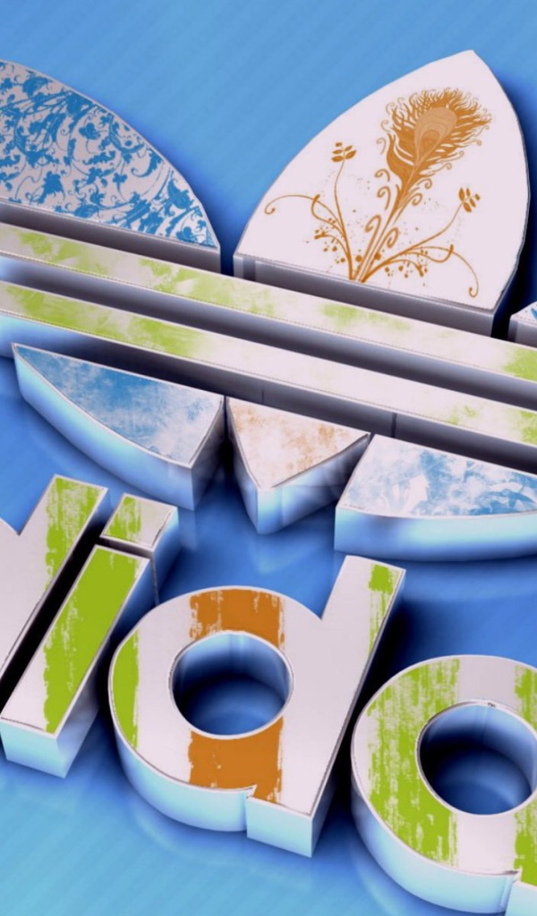 Объемный символ Адидас