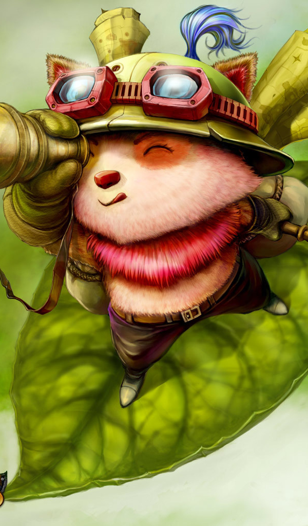 Зверек смотрит в подзорную трубу