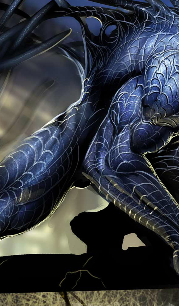 Синий веном из человека паука