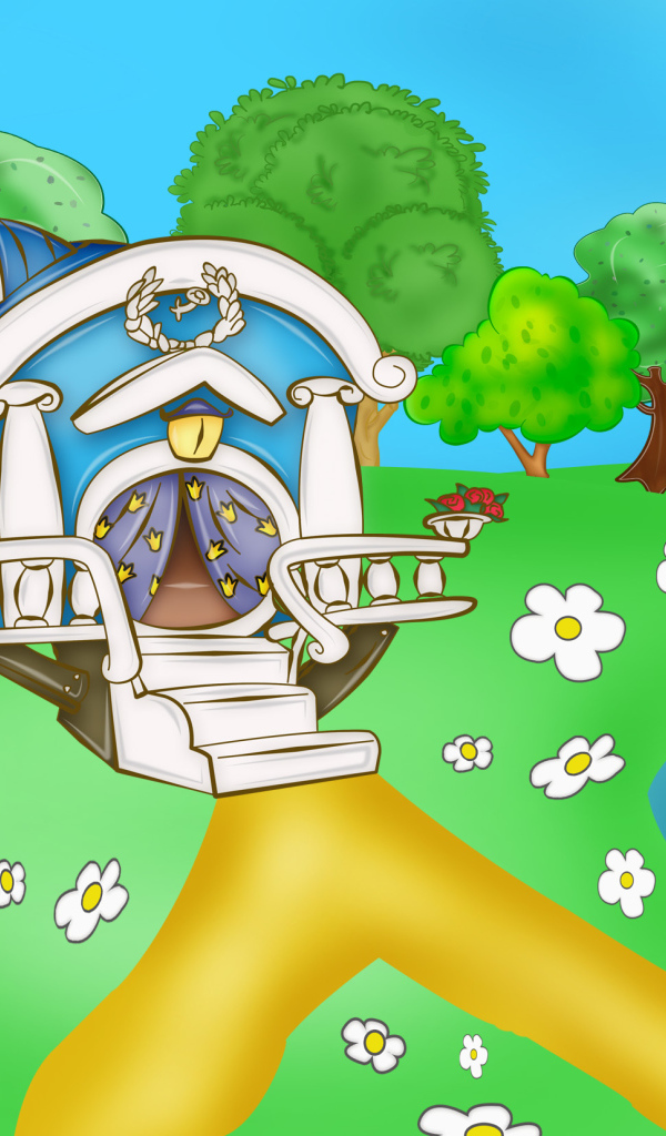 Домик в мультфильме Смешарики