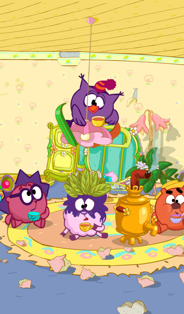 Герои мультфильма Смешарики