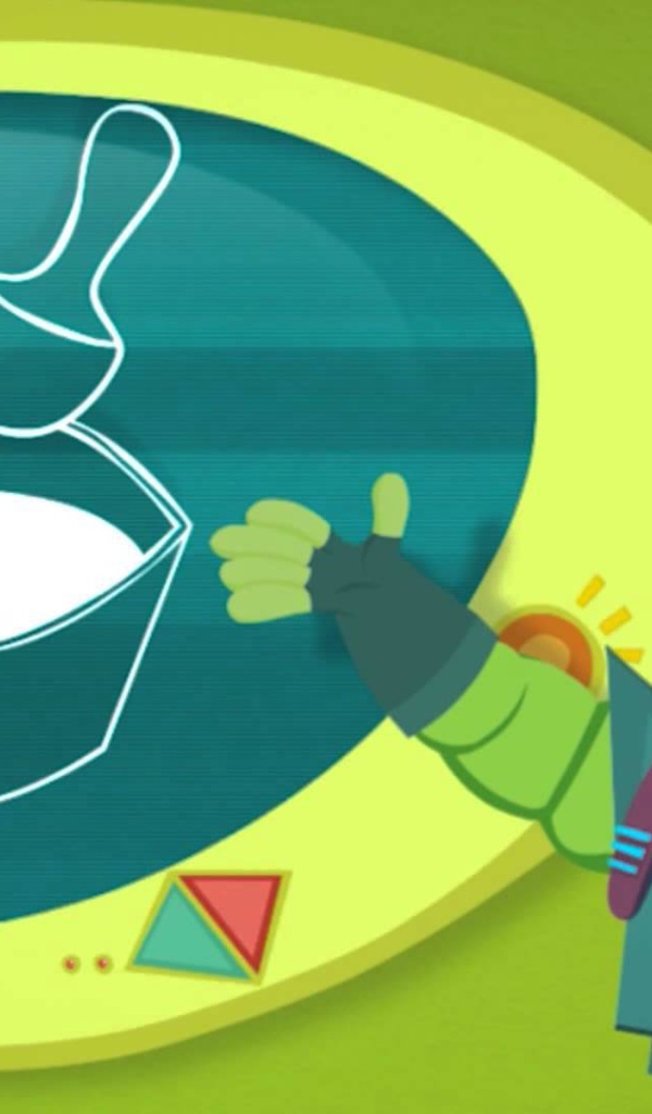 Фиксик показывает на рисунок