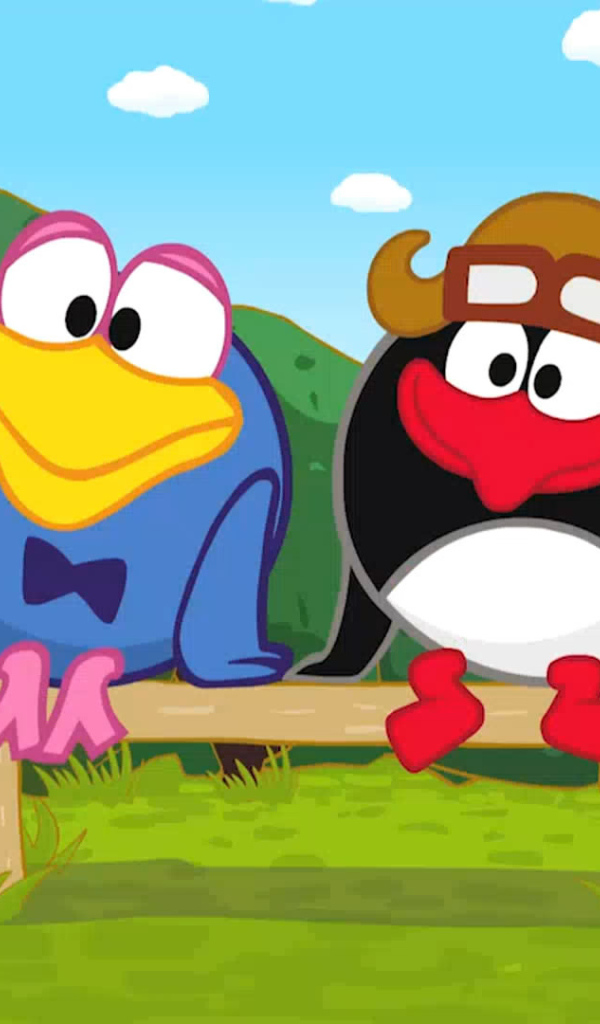 Кар-Карыч и Пин в мультфильме Смешарики