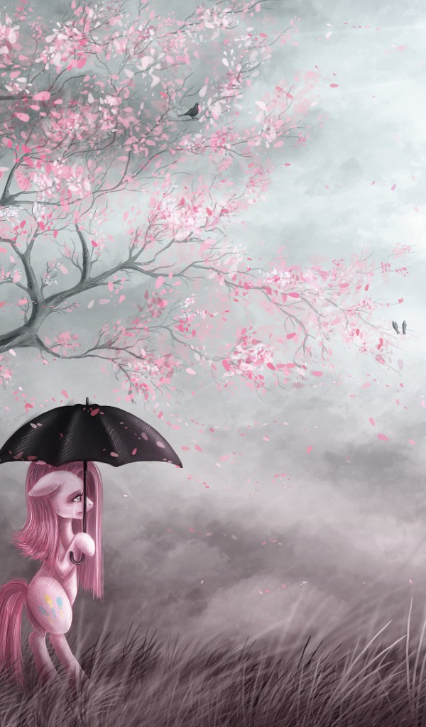 Мой маленький пони с зонтом