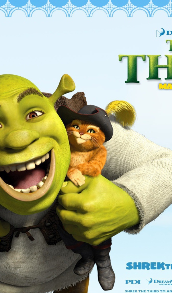Шрек с ослом и котом