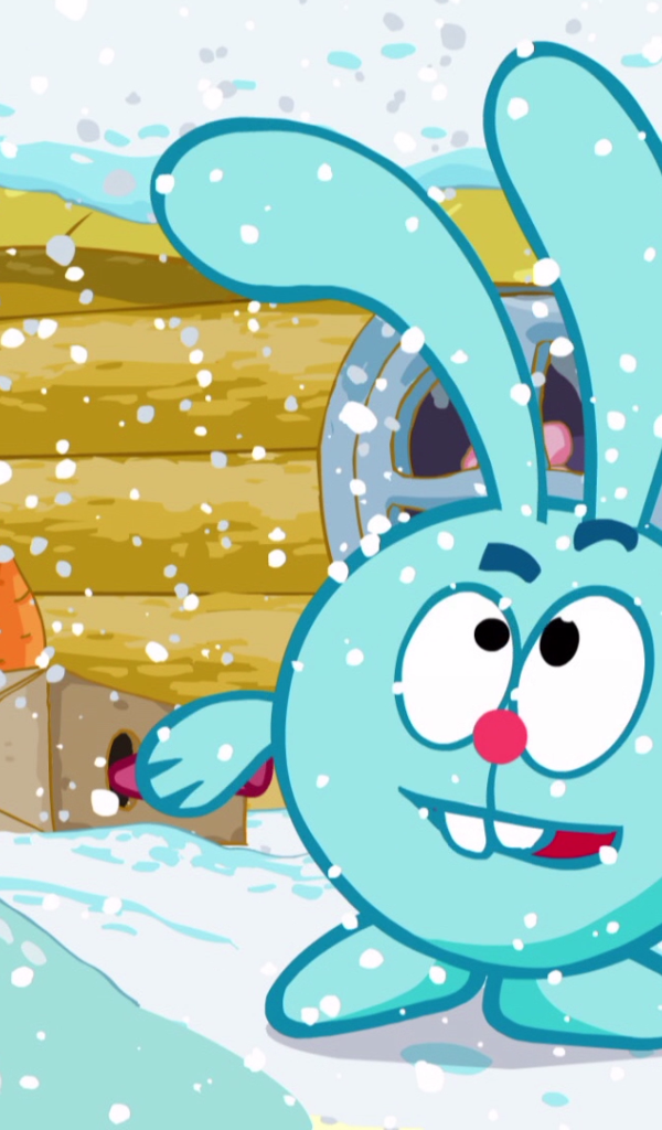 Снегопад в мультфильме Смешарики