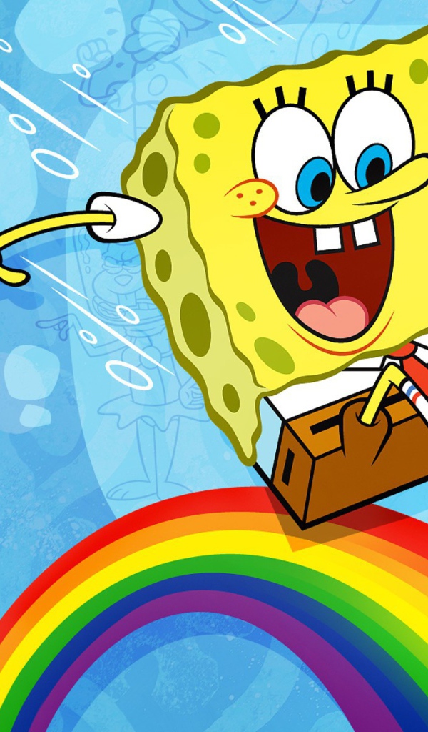 Губка Боб квадратные штаны на радуге