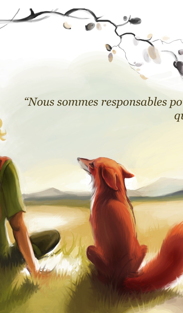 Маленький принц с лисом