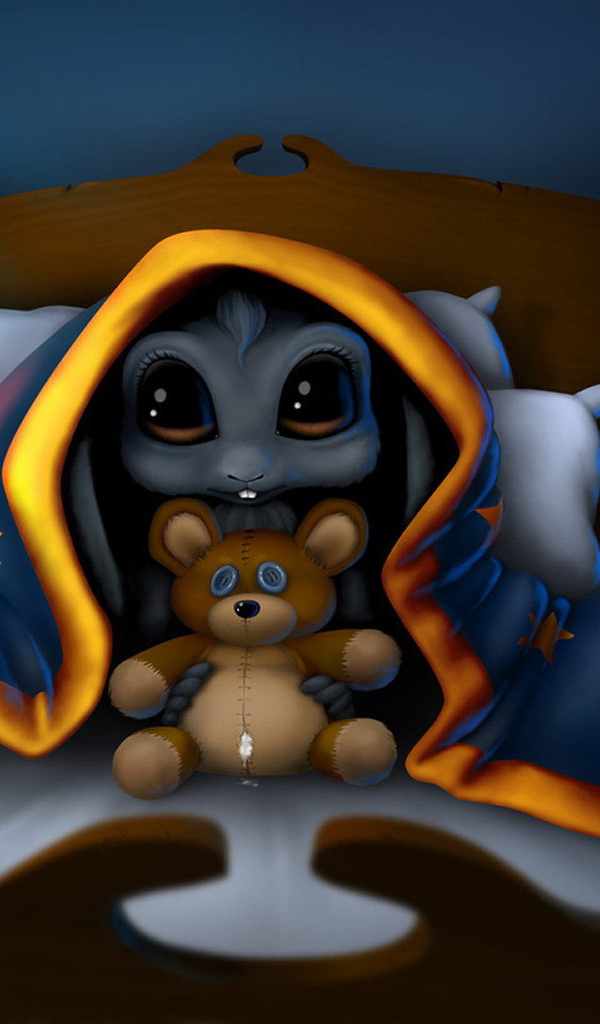 Игрушка под одеялом