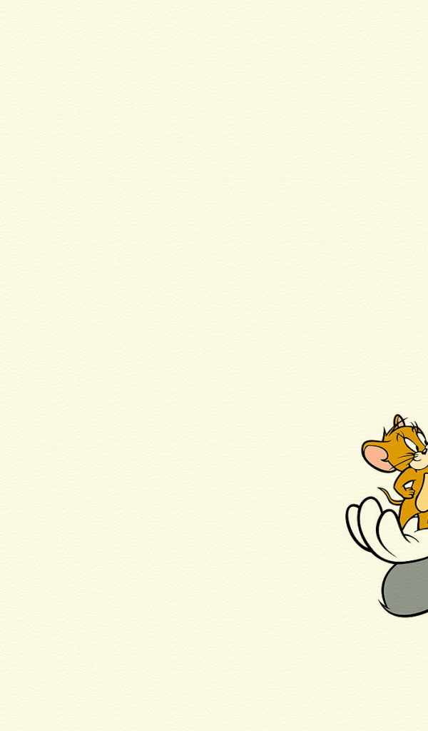 Том и Джери на желтом фоне