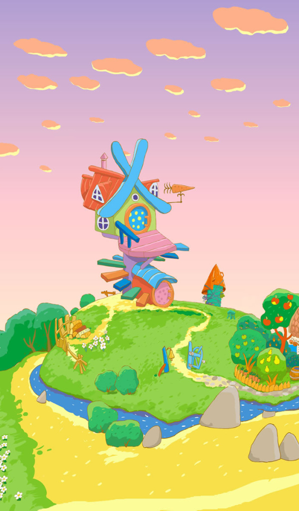 Дом Кроша и Ежика в мультфильме Смешарики