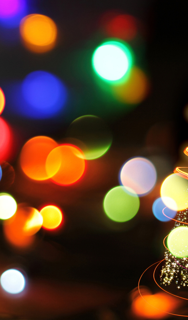 Елка с огоньками