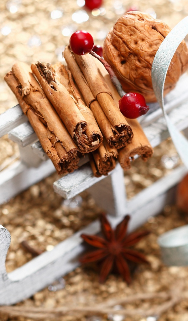 Корица на санках