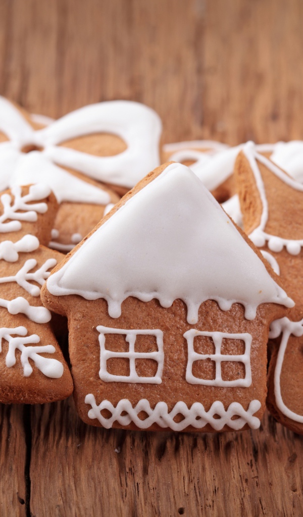 Рождественское печенье домик и елка