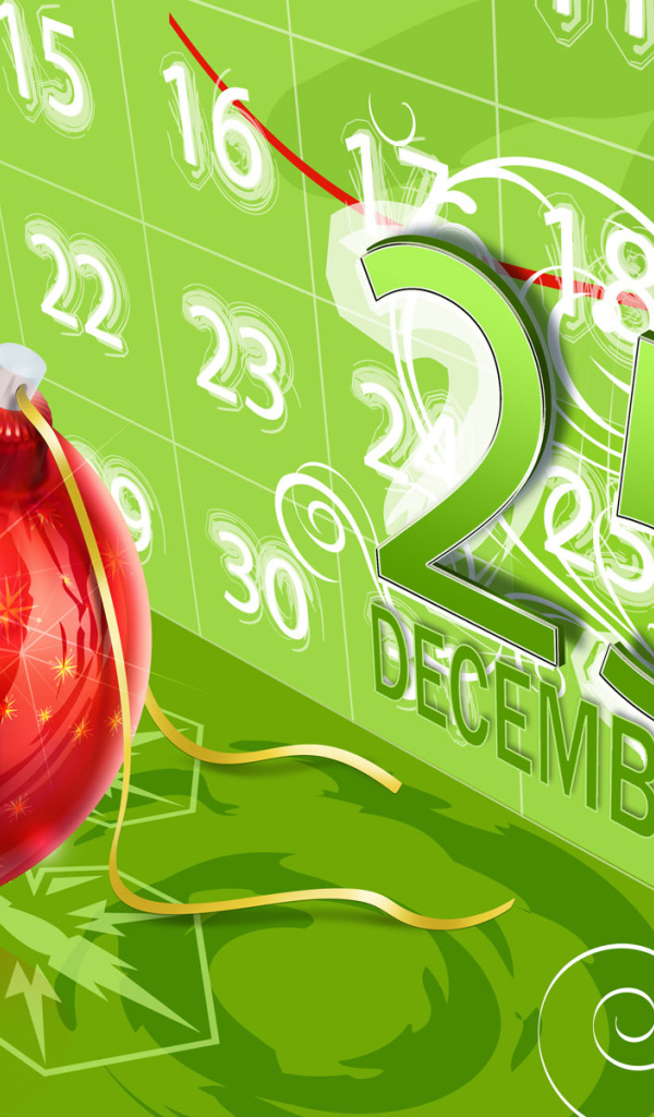 На календаре Рождество