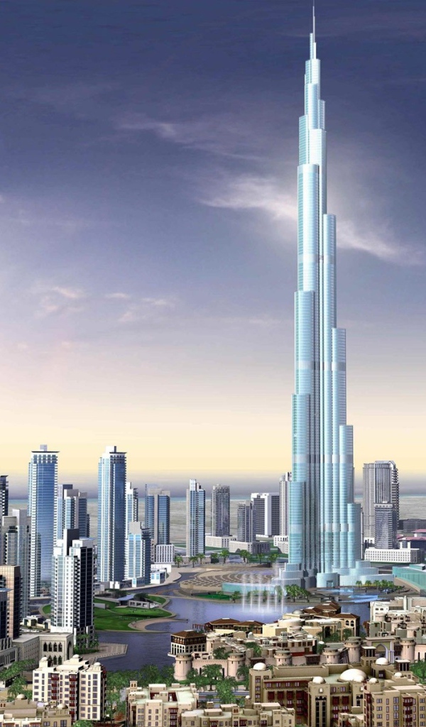 Огромный небоскреб