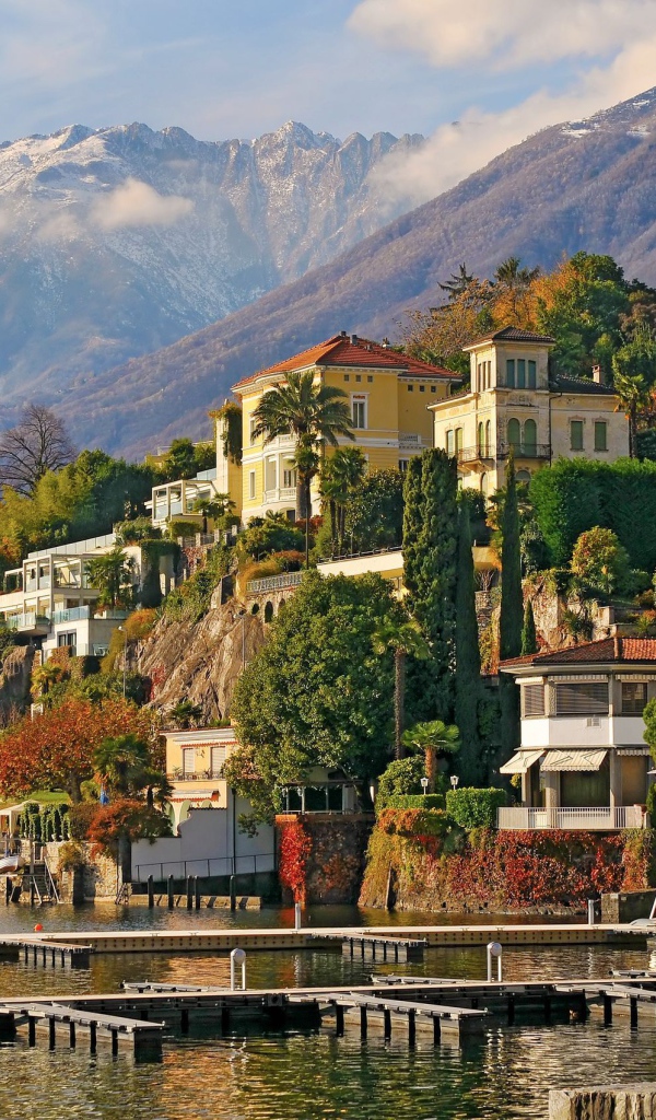 Город Аскона в Швейцарии