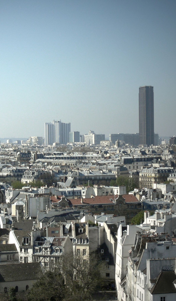 Вид на Париж с высоты