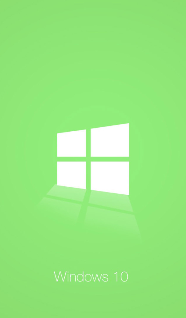 Зеленый логотип Windows 10