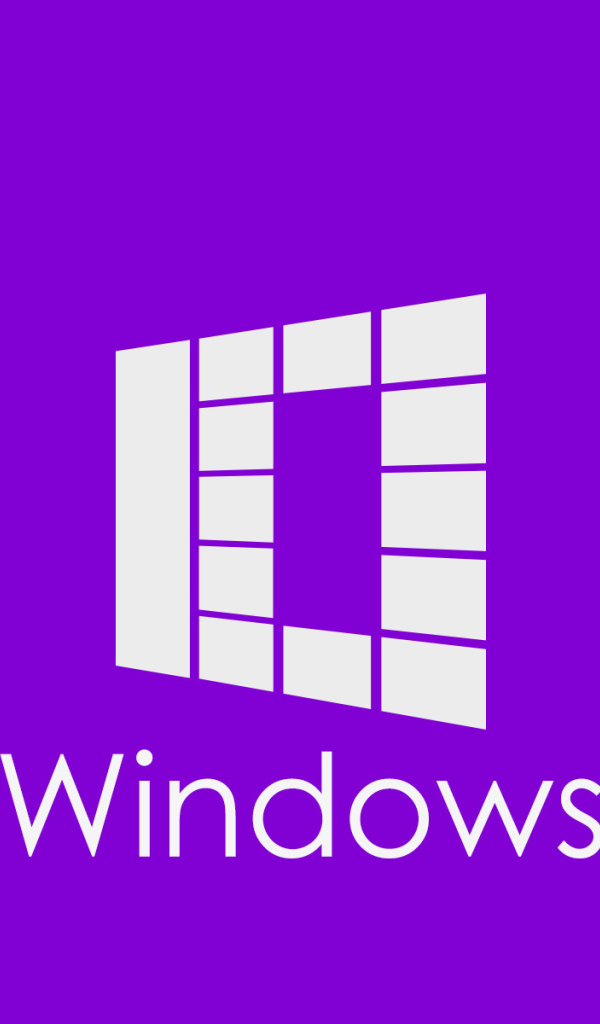 Сиреневый логотип Windows 10