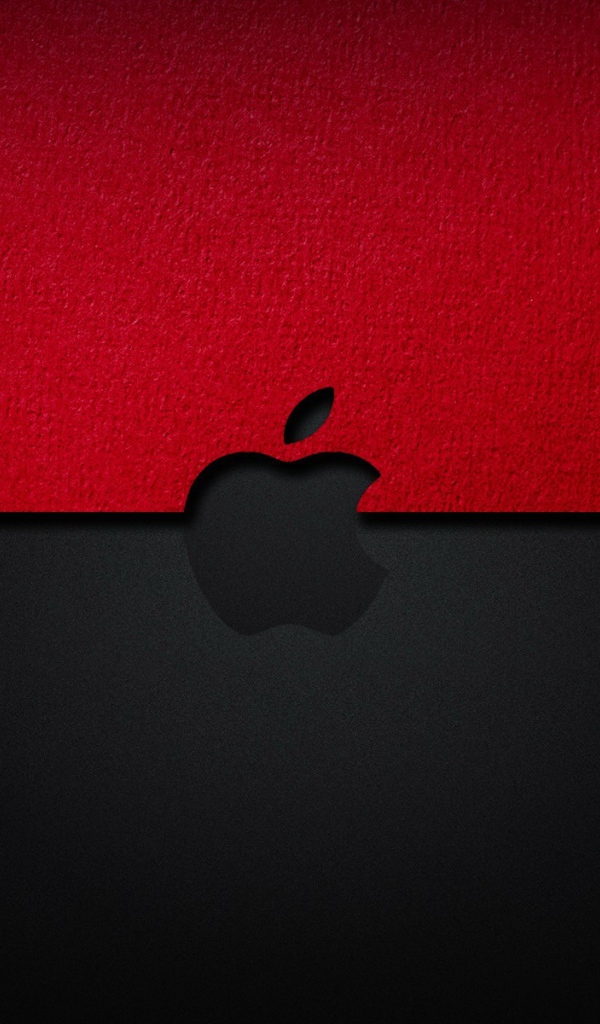 Black and red Apple