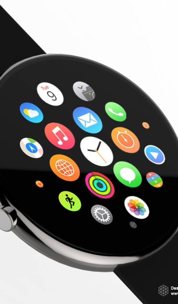 Круглый корпус Apple Watch