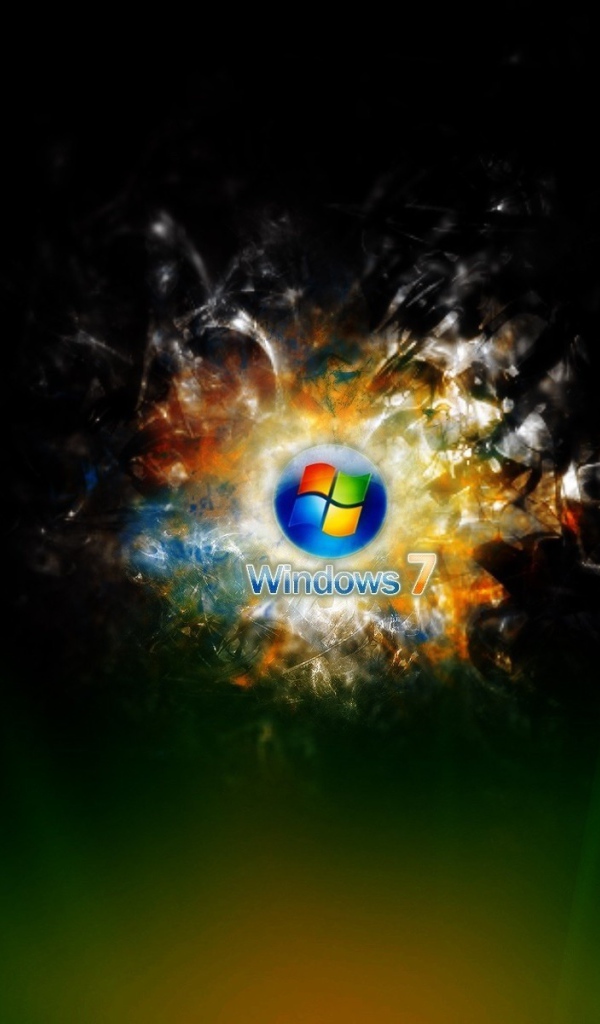 Wallpaper Windows 7 with rays