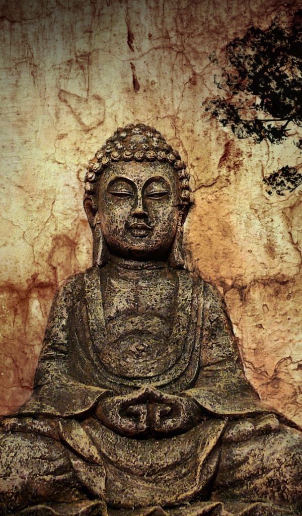 Будда на старинном изображении