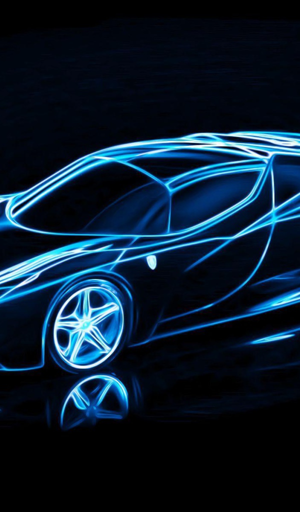 Автомобиль из неона