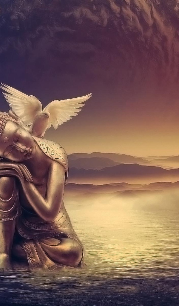 Голубь на плече Будды