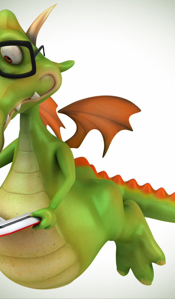 Дракон читает книгу