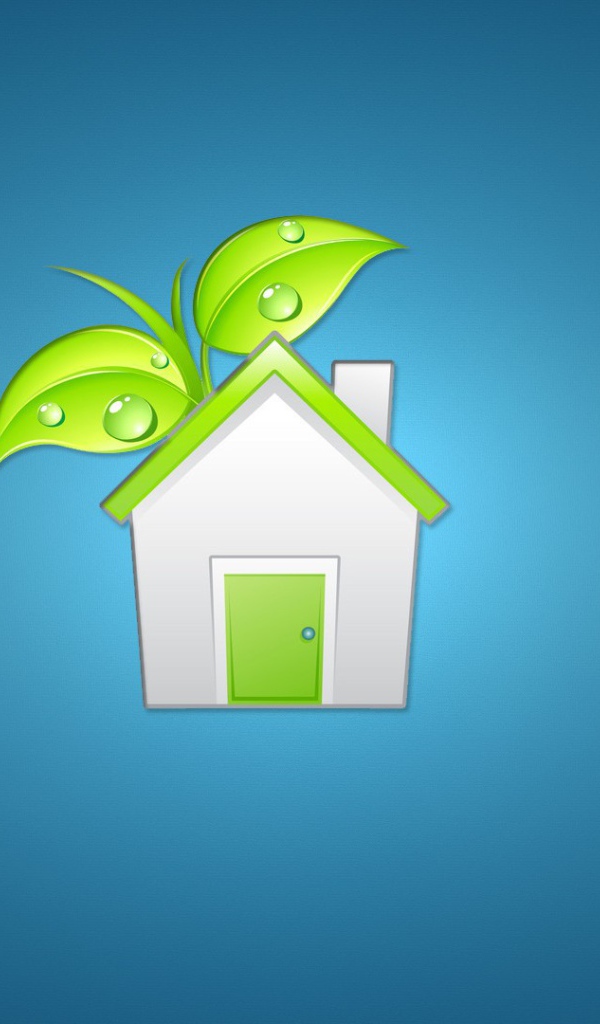 Логотип эко домика