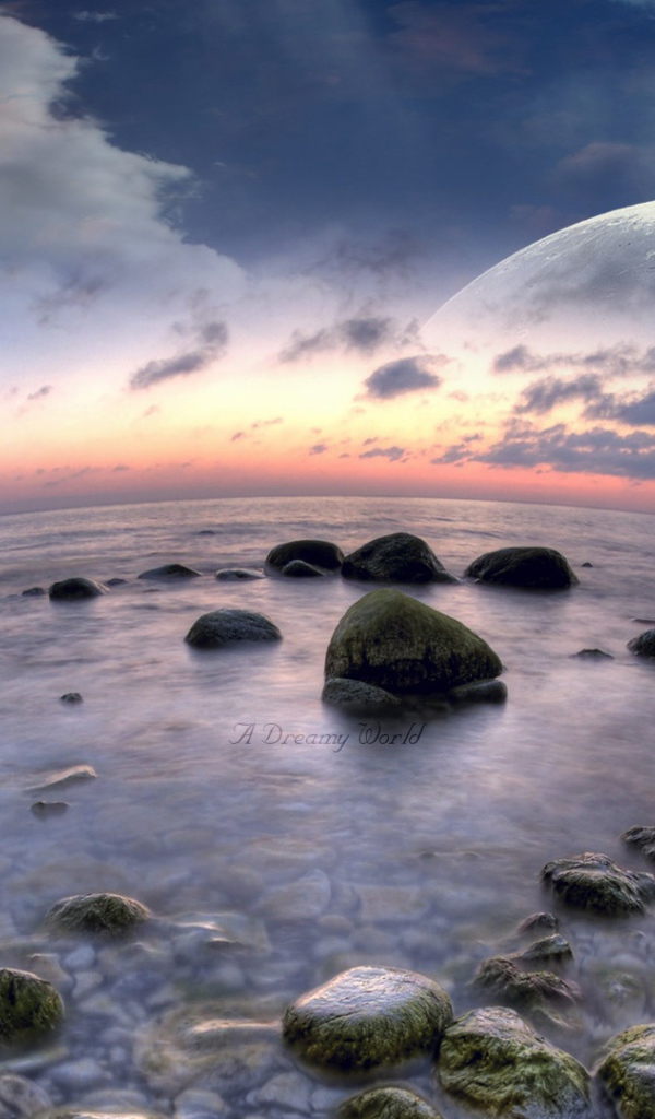 Рыбий пляж в выдуманном мире