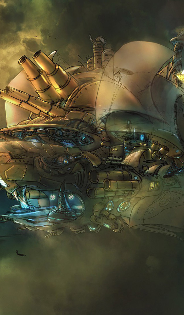 Летучий броненосец стимпанк