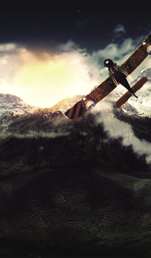 Полет над горами