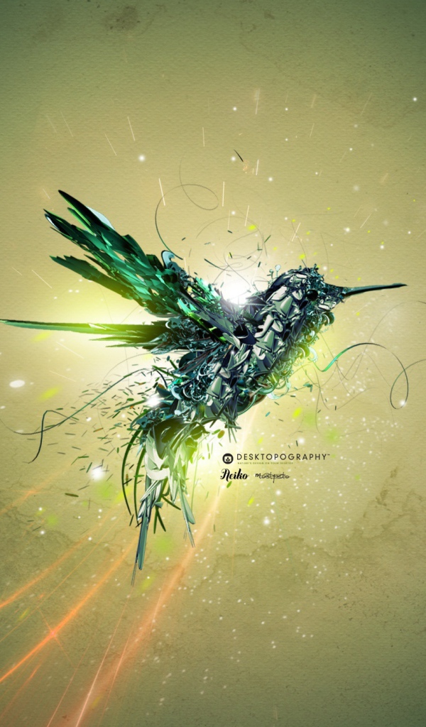 Полет зеленой птицы