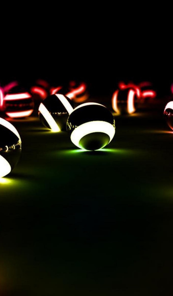 Свет неоновых шаров