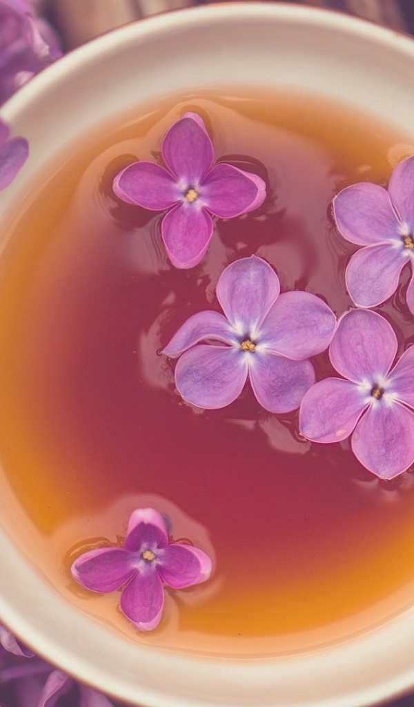 Сирень в чашке