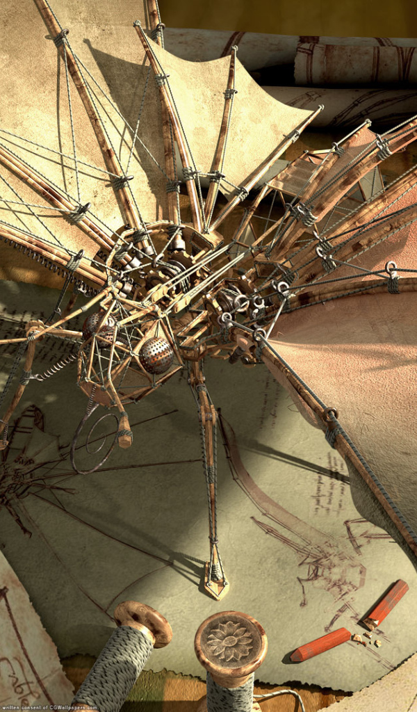 Модель самолета стимпанк