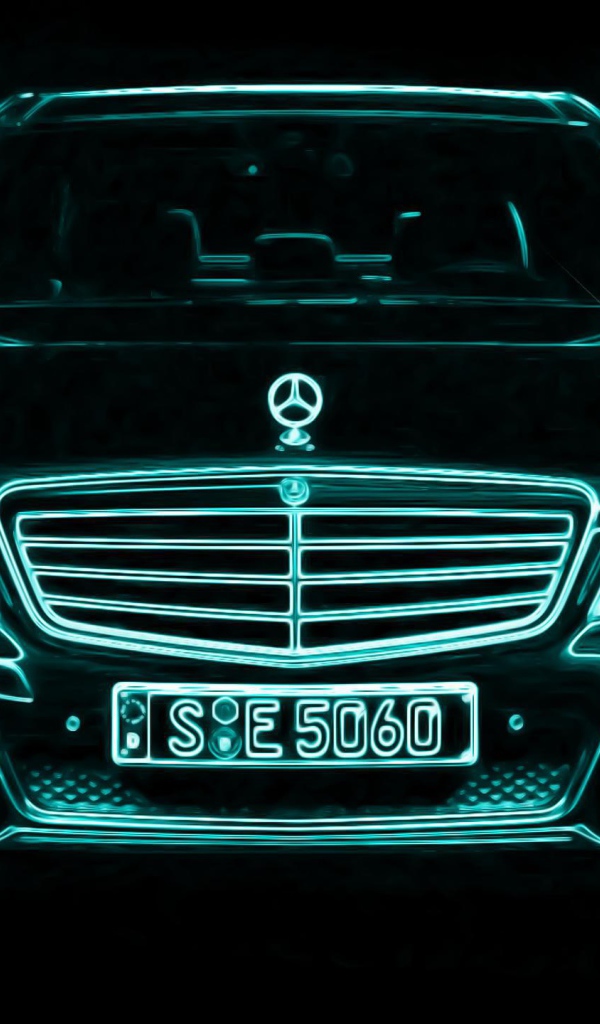 Neon Mercedes