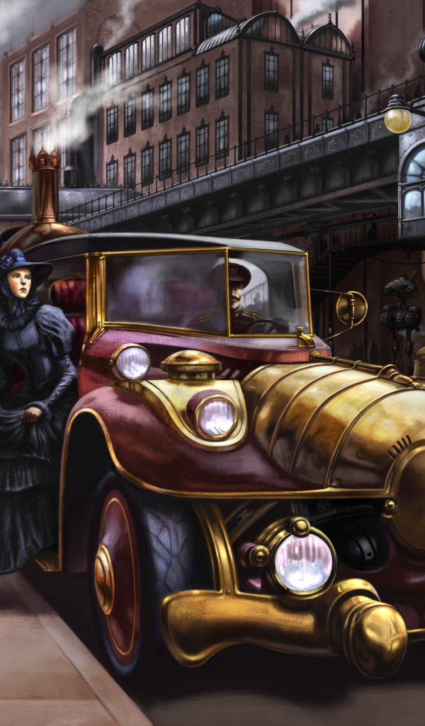 Старый город стимпанк